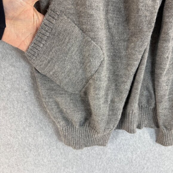 Eileen Fisher Women's Medium Gray‎ Cardigan Sweater Baby Alpaca Wool Open Front - Picture 7 of 16